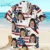 Jason Kelce Ilona Maher Face Hawaiian Shirt 1