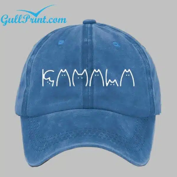 Kamala Cat Print Baseball Hat 1