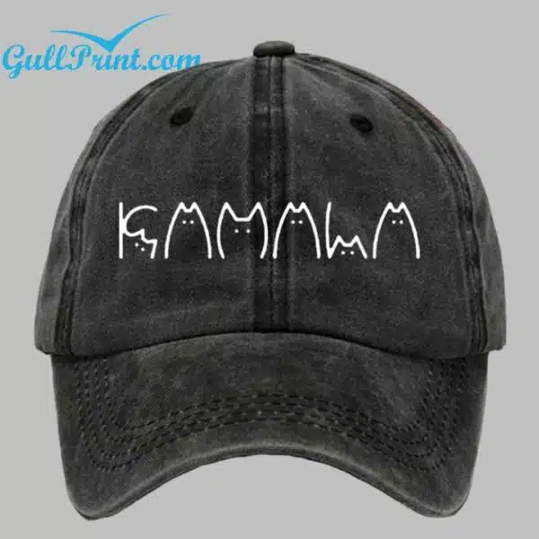 Kamala Cat Print Baseball Hat 2