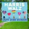 Kamala Tim Walz Unity Over Division Yard Sign 2