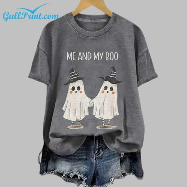 Me And My Boo Ghost Spooky Season Halloween Art Print T shirt 3