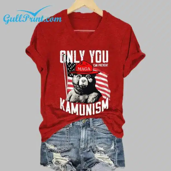 Only You Can Prevent Kamunism Print T Shirt 1