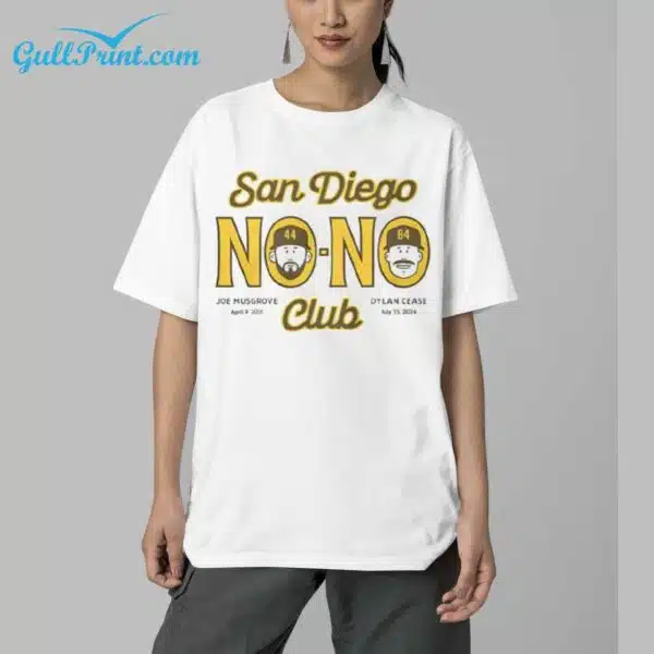 San Diego No No Club Joe Musgrove Dylan Cease Shirt 5