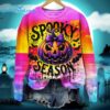 Spooky Season Print Crew Neck T shirt 1