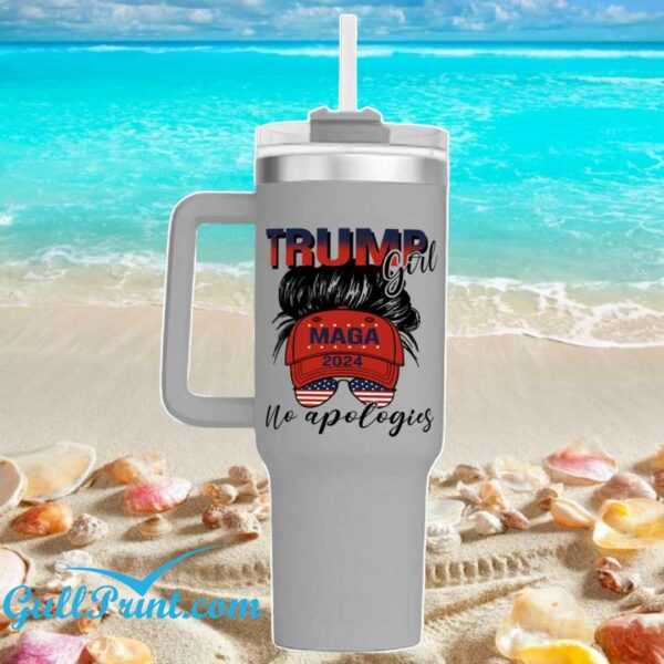 Trump Girl Maga 2024 No Apologies Tumbler 2