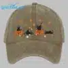 Unisex Autumn Leaves Cat Pumpkin Hat 5