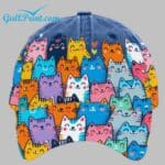 Unisex Cat Kitten Print Hat