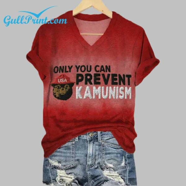 Unisex Only You Can Prevent Kamunism Print T Shirt 1