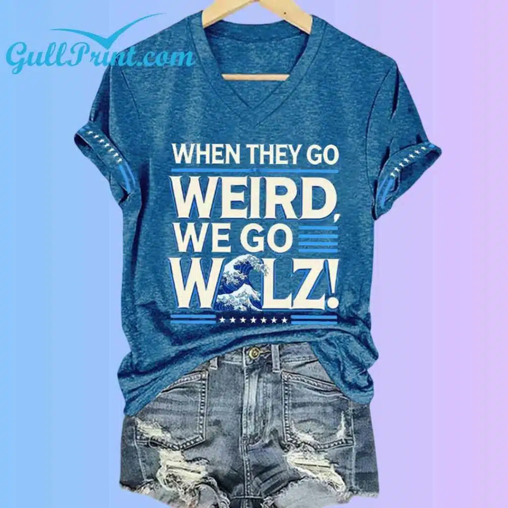 When They Go Weird We Go Walz Waves Shirt 2