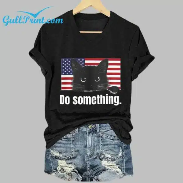 Womens Do Something Print T Shirt 2