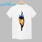 Women's Pussy Hat Cat and Orange Feminist Print T-Shirt