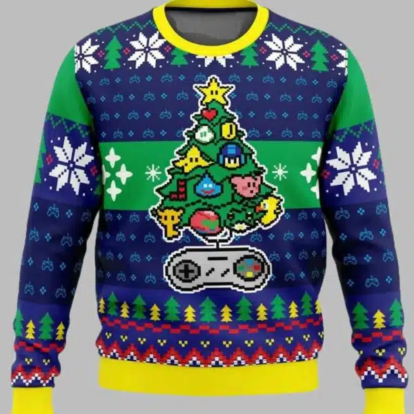 A Classic Gamer Christmas Ugly Christmas Sweater 1