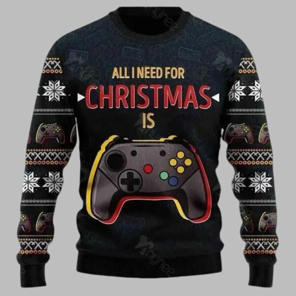 All I Need For Christmas Is Play Game Christmas Sweater 2