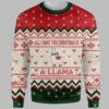 All I Want For Christmas Is A Llama Ugly Christmas Sweater 1