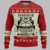 Barbarian The Raging Storm Ugly Christmas Sweater 1