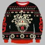 Beholder Dungeons and Dragons Ugly Christmas Sweater