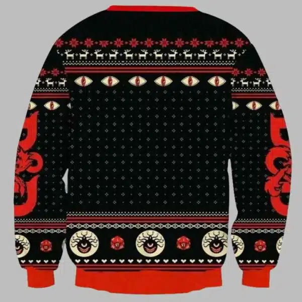 Beholder Dungeons and Dragons Ugly Christmas Sweater 2