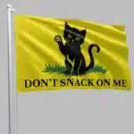 Black Cat Don't Snack On Me Flag