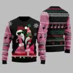Candy Cane Flamingo 3D All Over Printed Ugly Christmas Sweater