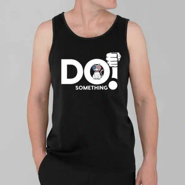 Cat Do Something Printed T Shirt 3