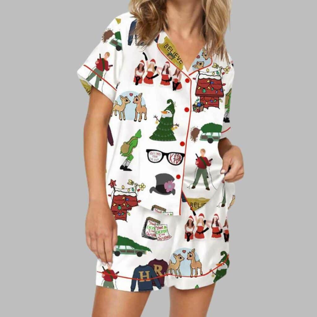 Christmas Classics Satin Pajama Set 2