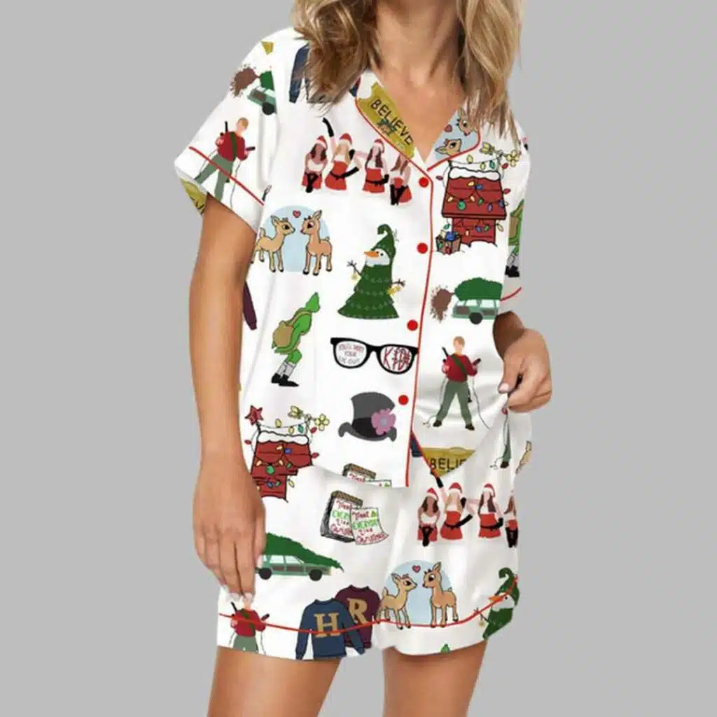 Christmas Classics Satin Pajama Set 2