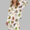 Christmas French Bulldog Satin Pajama Set 1