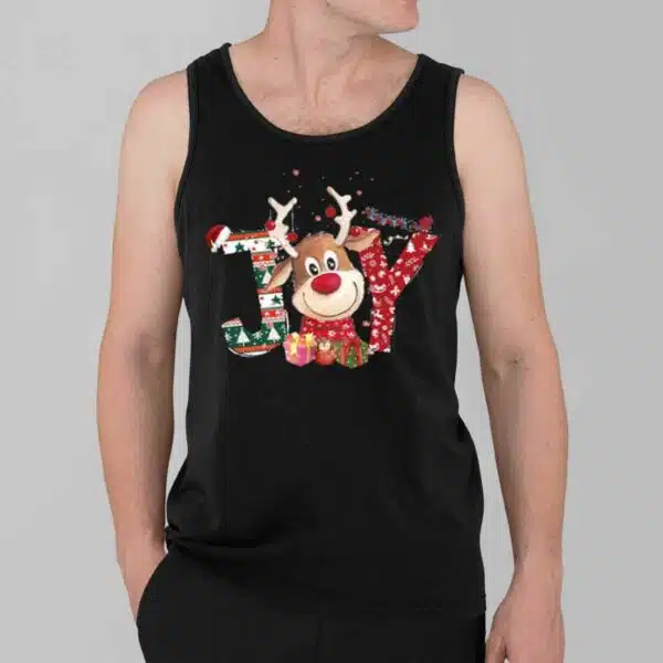 Christmas Joy Cute Deer Print Shirt 3