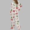 Coquette Christmas Holiday Satin Pajama Set 5 Coquette Christmas Holiday Satin Pajama Set 3
