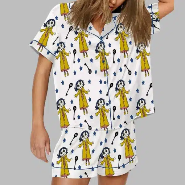 Coraline Print Pajama Set 1