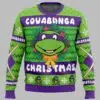 Cowabunga Donatello Christmas Teenage Mutant Ninja Turtles Ugly Christmas Sweater 1