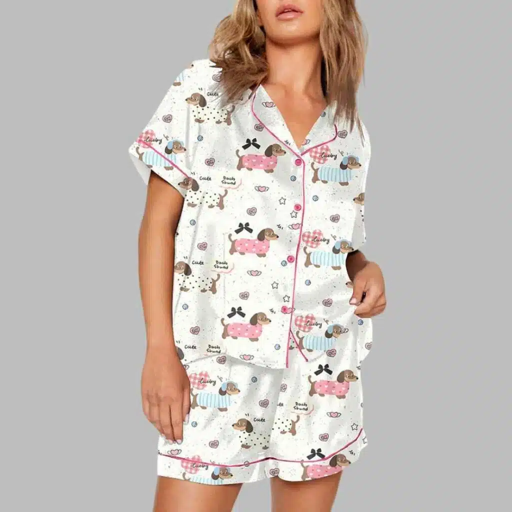 Dachshund Cute Dog Pajama Set 2