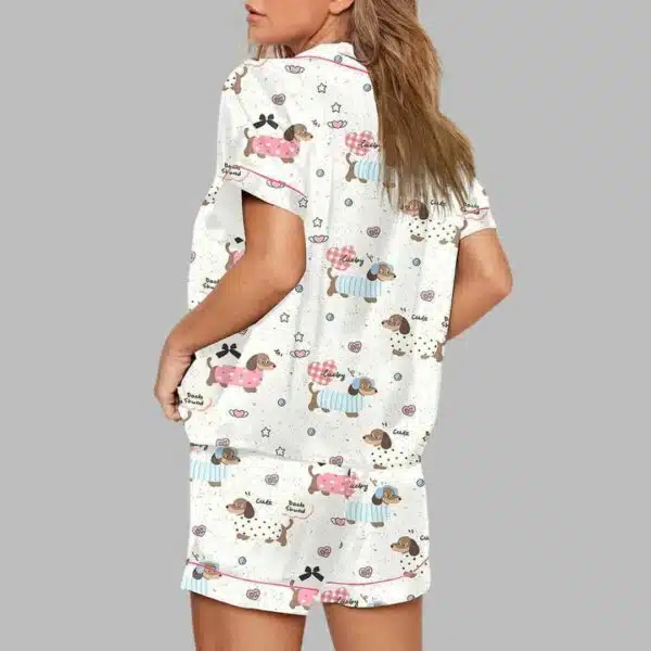 Dachshund Cute Dog Pajama Set 3