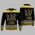 Dancing Skeleton Tis the Season to Be Spooky Ugly Christmas Sweater