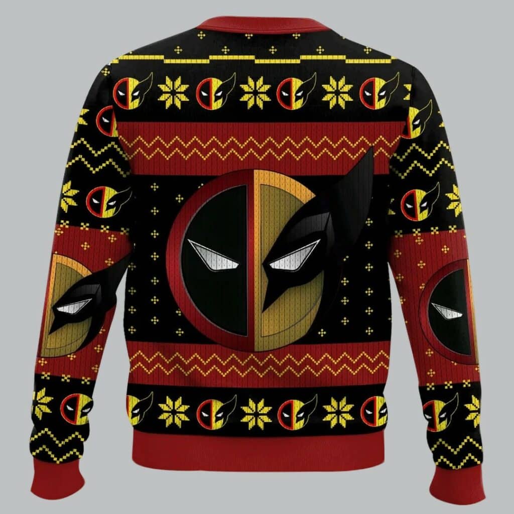 Deadpool And Wolverine Ugly Sweater Christmas 2