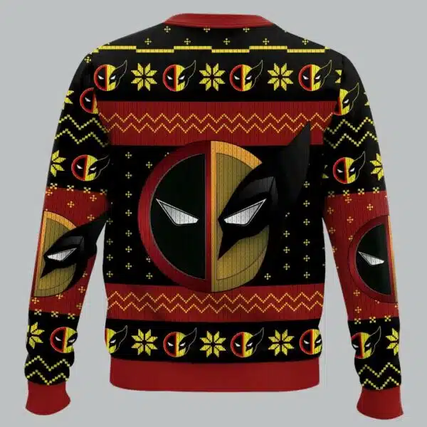 Deadpool And Wolverine Ugly Sweater Christmas 2