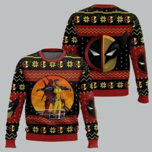 Deadpool And Wolverine Ugly Sweater Christmas 3