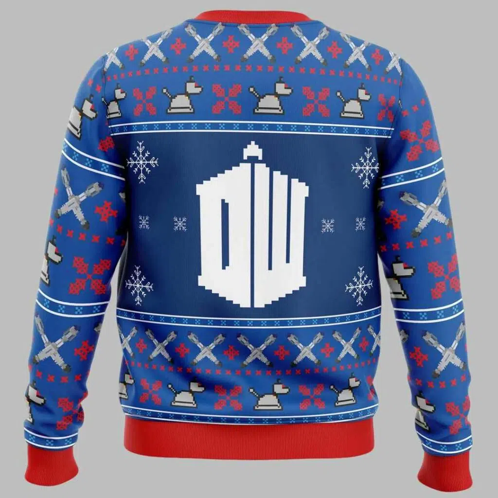 Doctor Who Tardis Ugly Christmas Sweater 2 1