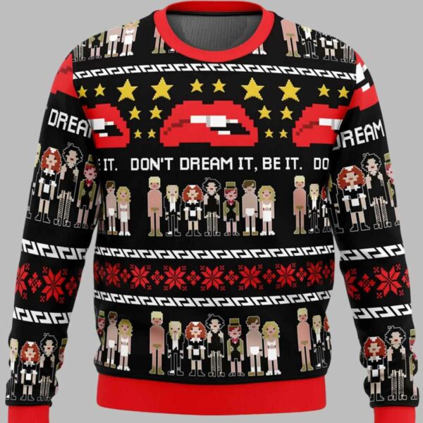 Don't Dream It Be It The Rocky Horror Picture Show Ugly Christmas Sweater 1