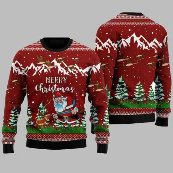 Duck Hunting Merry Christmas Ugly Christmas Sweater