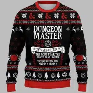 Dungeon Master The Weaver Of Lore Fate Ugly Sweater Christmas Shirt 1