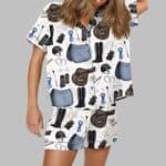 Equestrian Horse Show Satin Pajama Set