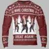 Funny Trump Dancing Make Christmas Great Again Ugly Christmas Sweater 1