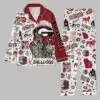 Georgia Bulldogs Button Down Pajamas Set 2