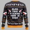 Glad This Fucking Year is Over Pop Culture Ugly Christmas Sweater 2