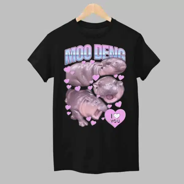 Hippos Moo Deng I Love You Shirt 1