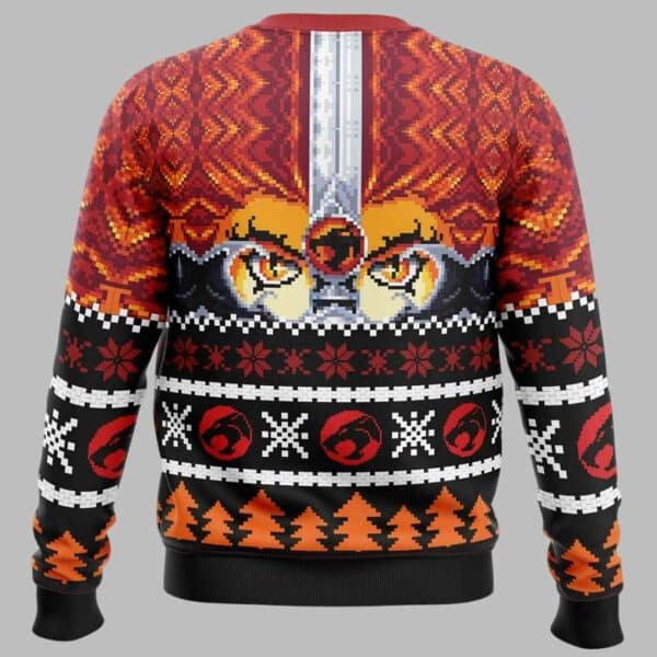 Ho Ho Hooo Holiday Thundercats Ugly Christmas Sweater 2