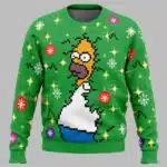 Homer Bush Meme The Simpsons Ugly Christmas Sweater