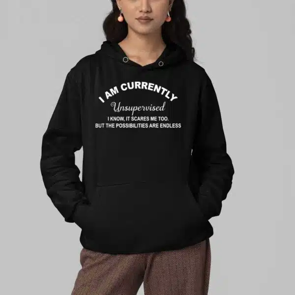 I Am Currently Unsupervised Shirt Hoodie 4