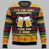 It's The Most Wonderful Time For A Beer Parody Ugly Christmas Sweater 1